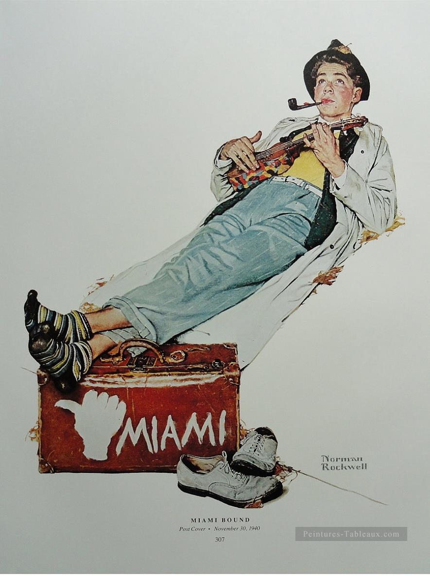 Miami Norman Rockwell Peintures à l'huile